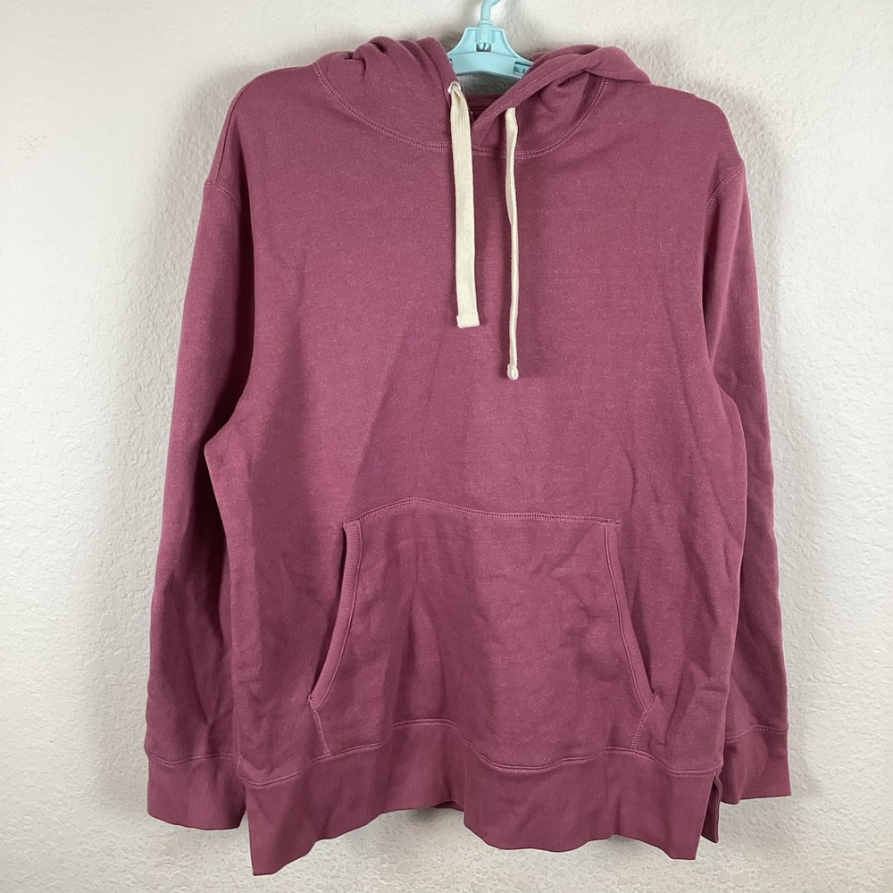 Newport Womens Sweatshirt Sz M Long Sleeve Pink Boyfriend Hoodie Excellent